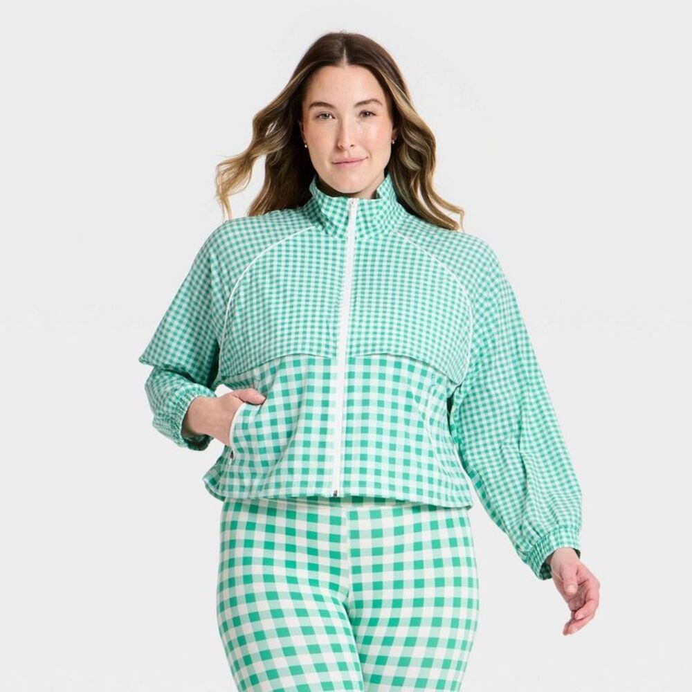 All In Motion - Women's Lightweight Run Windbreaker Jacket - All I Green - Picture 4 of 4